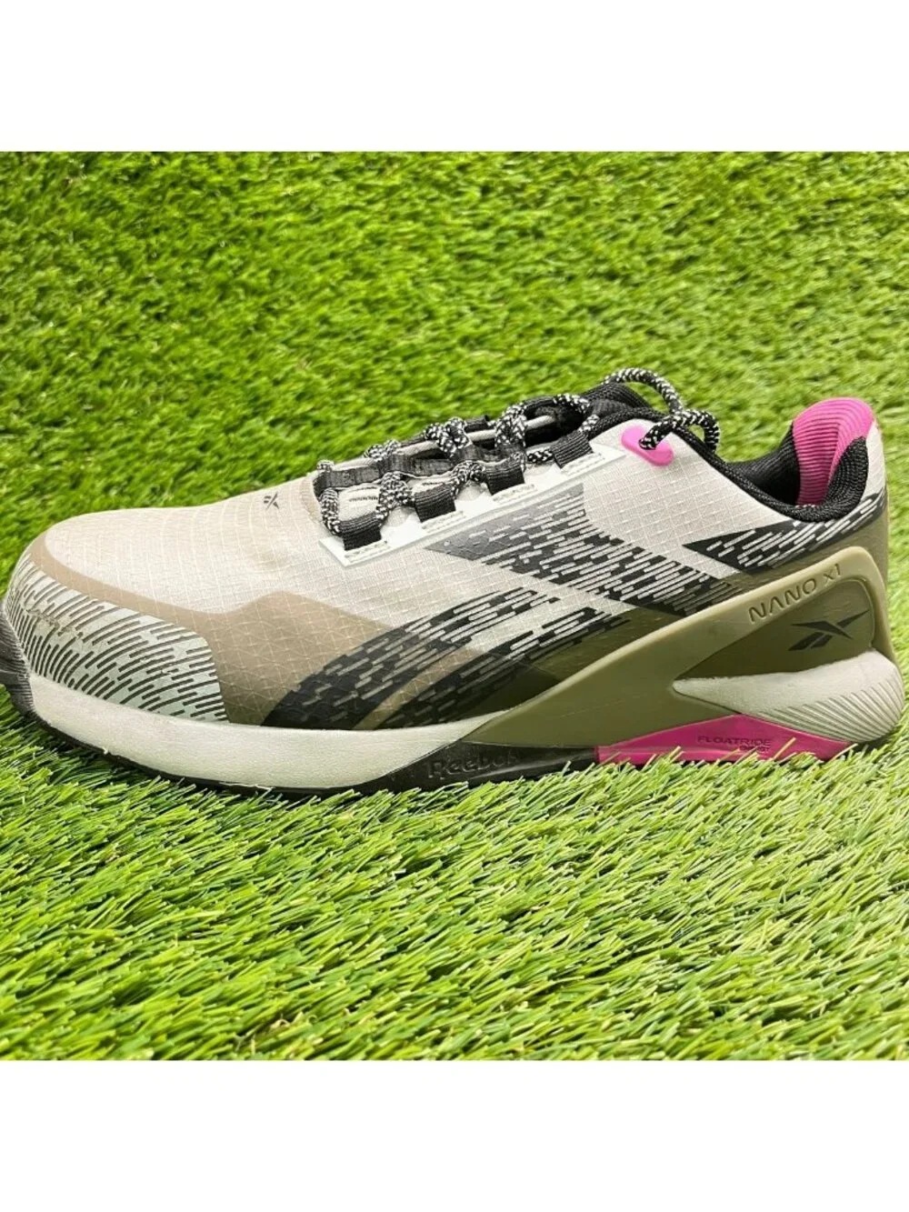 Reebok Nano X1 Adventure Womens Size 7.5 Gray Composite Toe Safety Work Shoes